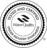 สัญลักษณ์ Water quality ที่ผ่านการทดสอบ TESTED AND CERTIFIED